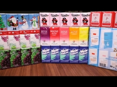 Podróżne chusteczki higieniczne w kieszonkowym opakowaniu, 3 warstwy, 14 gsm, specjalna faktura, ultra miękkie